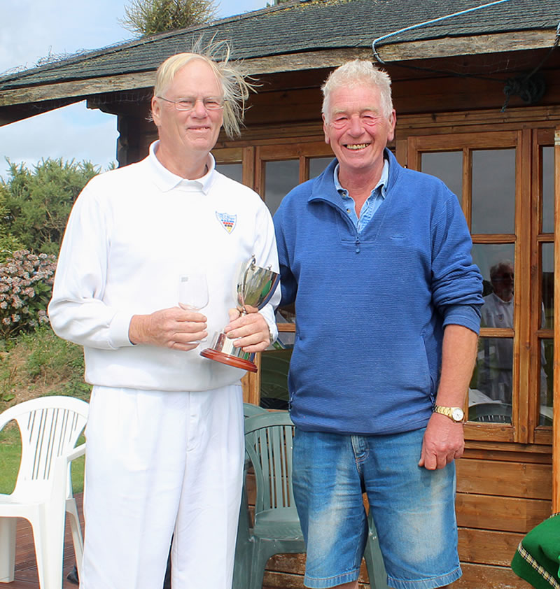 David Edwards, receives the Cup from Tony Jennings